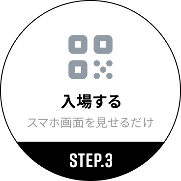 ステップ3：入場する